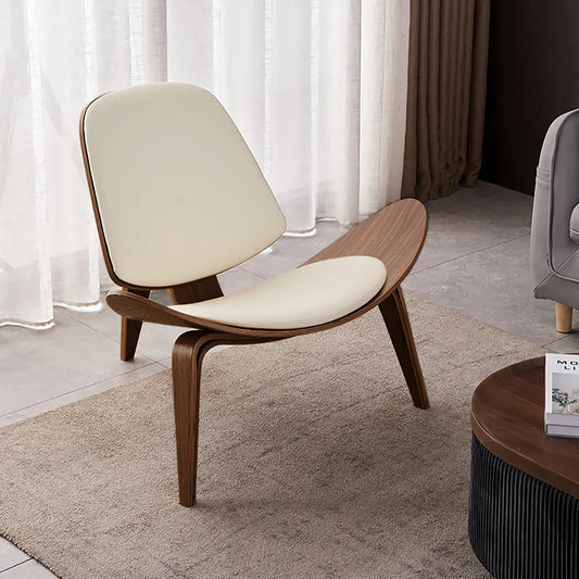 Geometric Retro Accent Chair for Modern Spaces