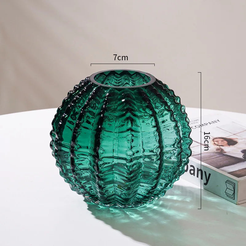 Glass Cactus Vase
