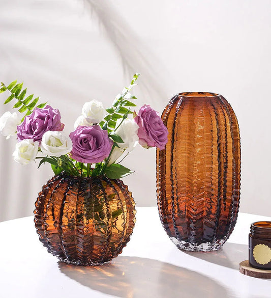 Glass Cactus Vase