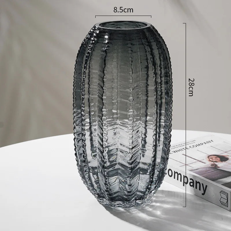 Glass Cactus Vase