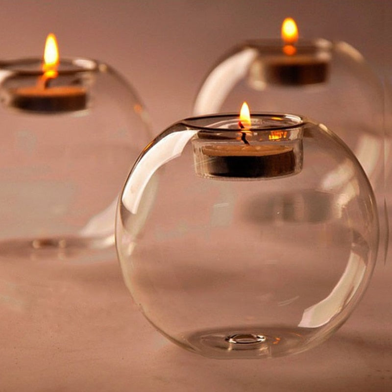 Glass Candle Holder Votive Tealight Stand