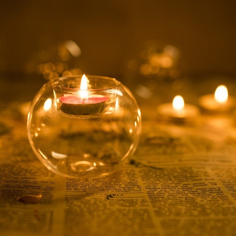 Glass Candle Holder Votive Tealight Stand
