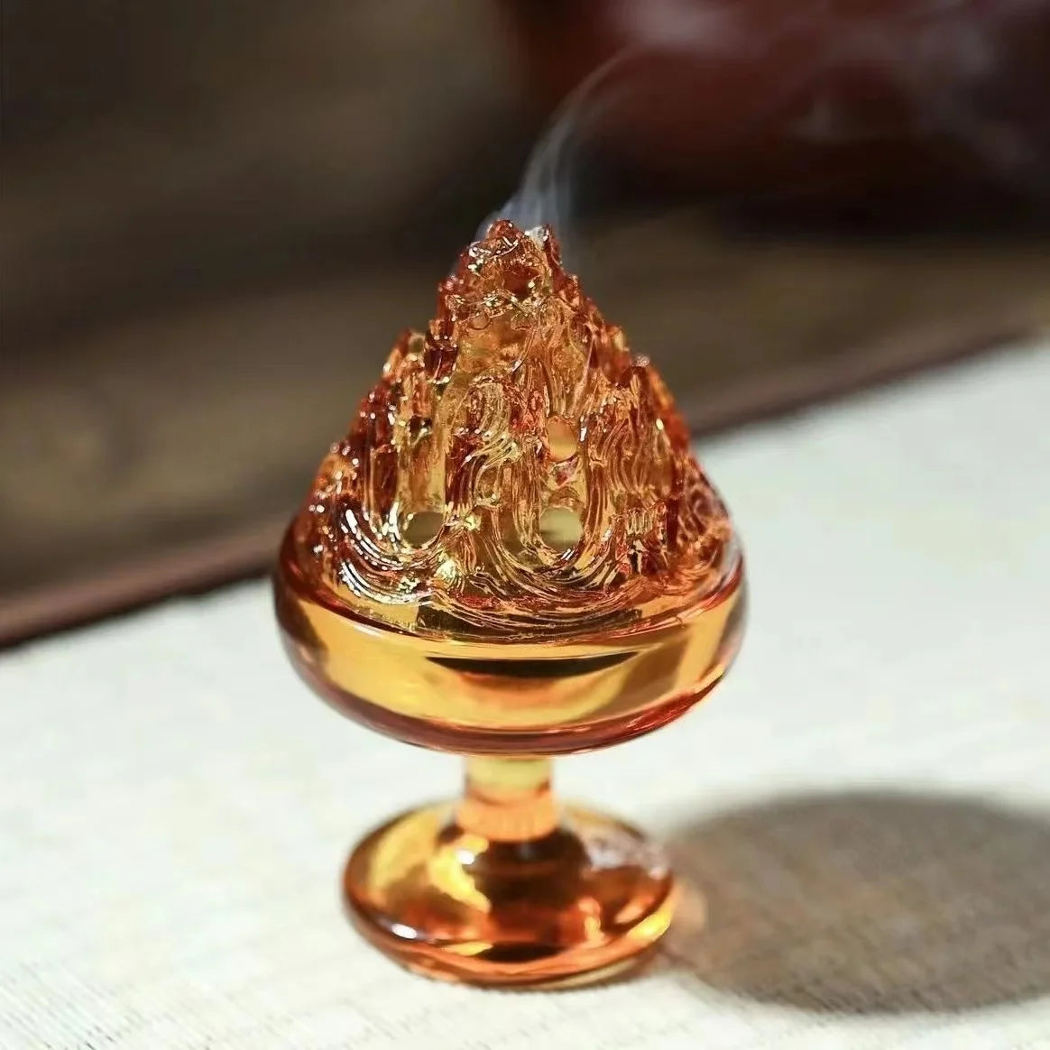 Glass Incense Burner for Zen Home Decor