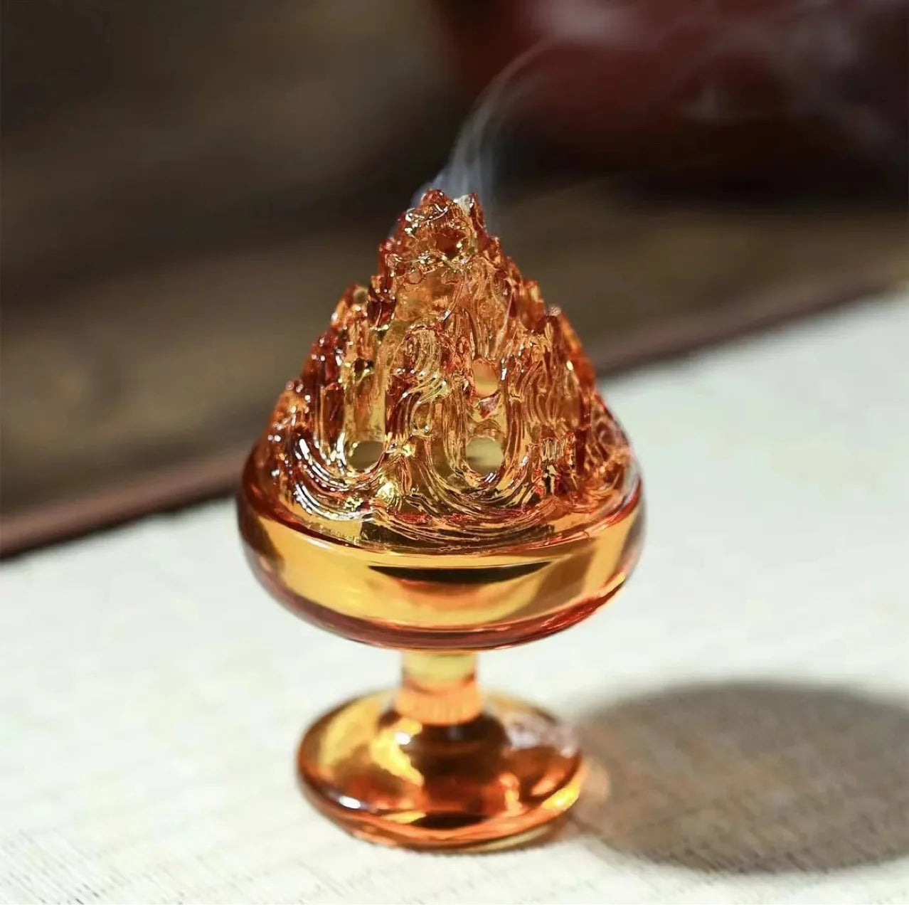 Glass Incense Burner for Zen Home Decor