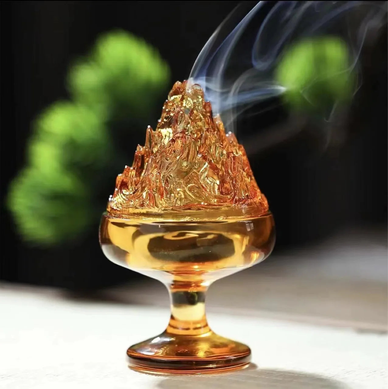 Glass Incense Burner for Zen Home Decor