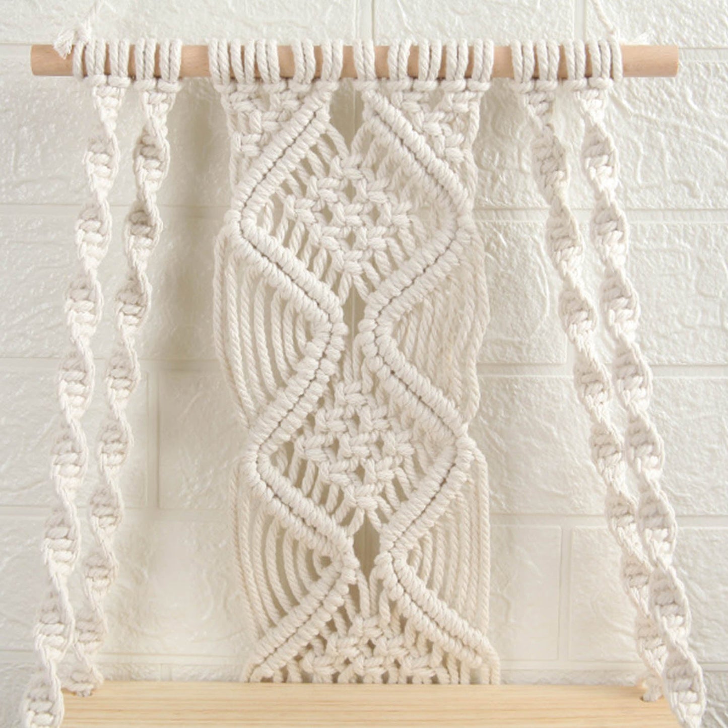 Handwoven Macrame Boho Wall Hanging Tapestry Geometric Art Decor