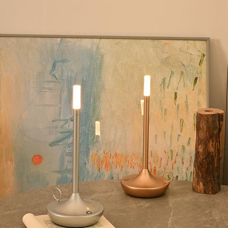Iron Lamp with Unique Candle Design and 3-Level Dimming Option
