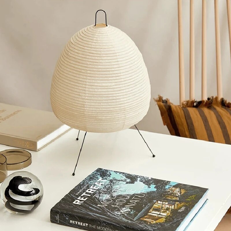 Japanese Rice Paper Table Lamp - Illuminate with Tradition and Modernity
