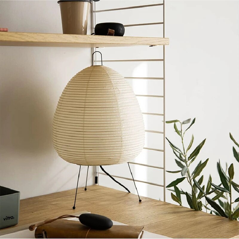 Japanese Rice Paper Table Lamp - Illuminate with Tradition and Modernity