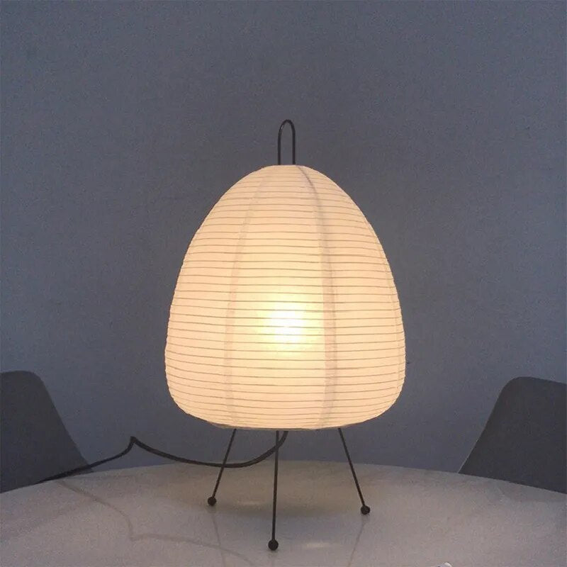 Japanese Rice Paper Table Lamp - Illuminate with Tradition and Modernity