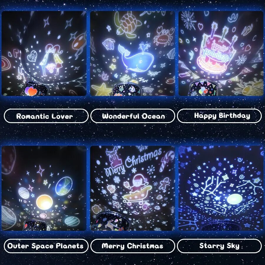 Kids Starry Sky Nightlight Projector