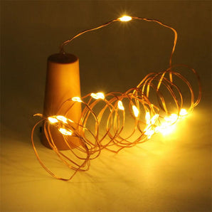 LED Bottle Light String for Wine Bottle Decoration - Warm White, Cool White, Multi color