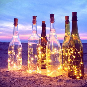 LED Bottle Light String for Wine Bottle Decoration - Warm White, Cool White, Multi color