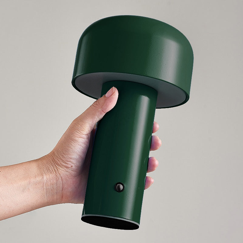 LED Cordless Table Lamp with Unique Mushroom Design