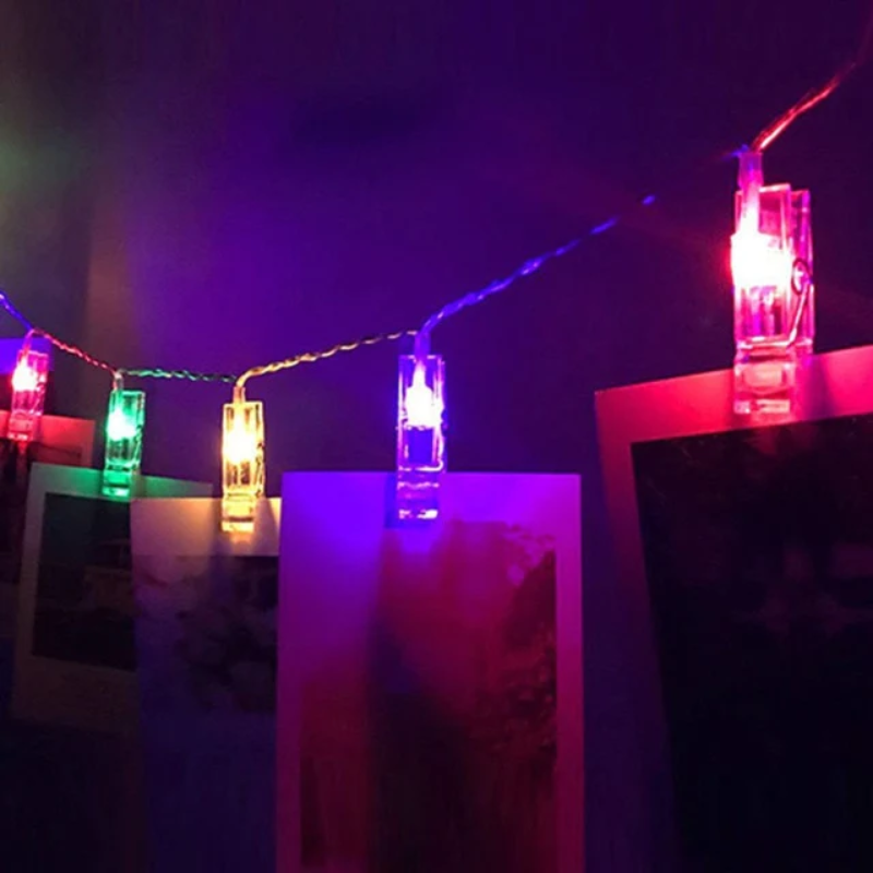 LED Fairy Light Clip String Lights - Warm White/Multi Color - 5 Ft/10 LED, 10 Ft/20 LED, 20 Ft/40 LED