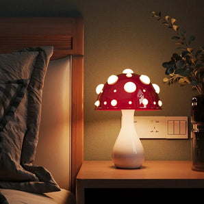 LED Mushroom Table Lamp with Warm White Light