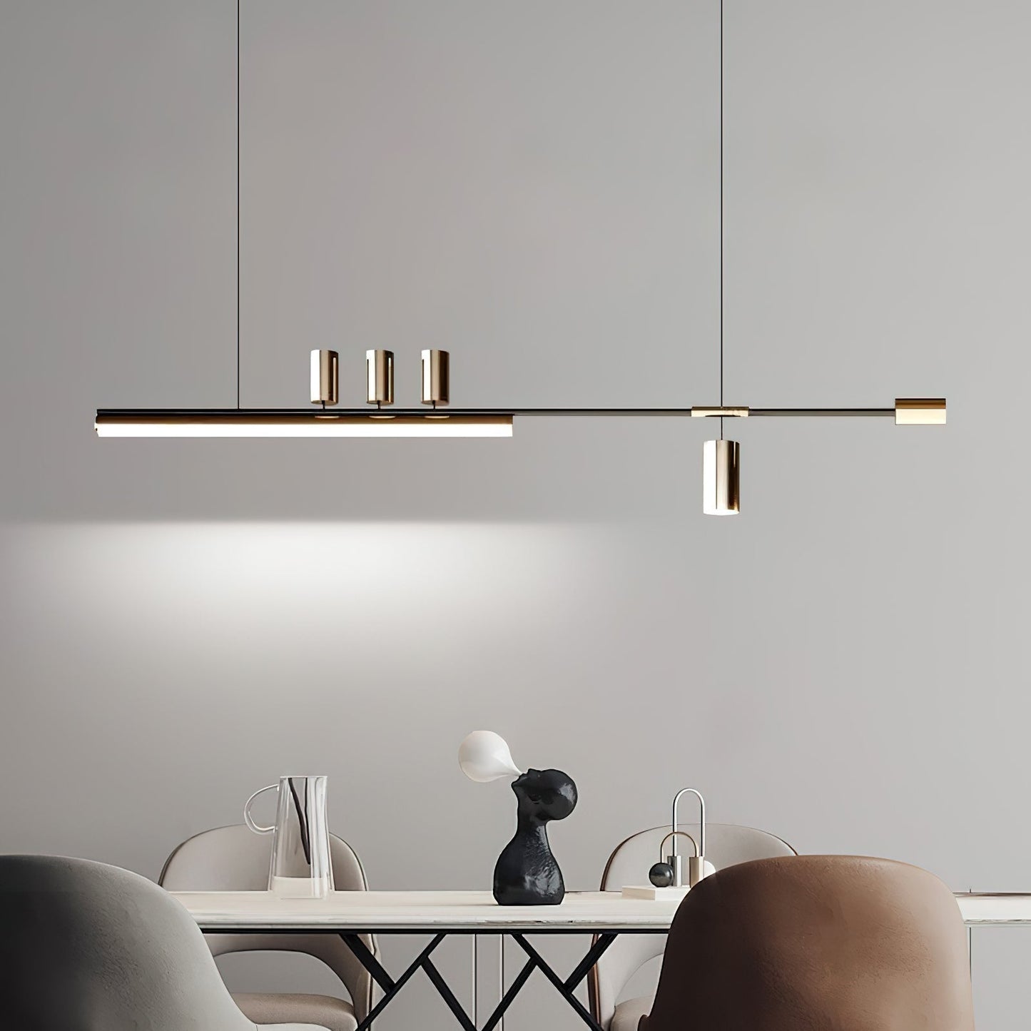 LED Pendant Light Nordic-Inspired Sleek Design - Adjustable Wire - Warm & Cool Light Options
