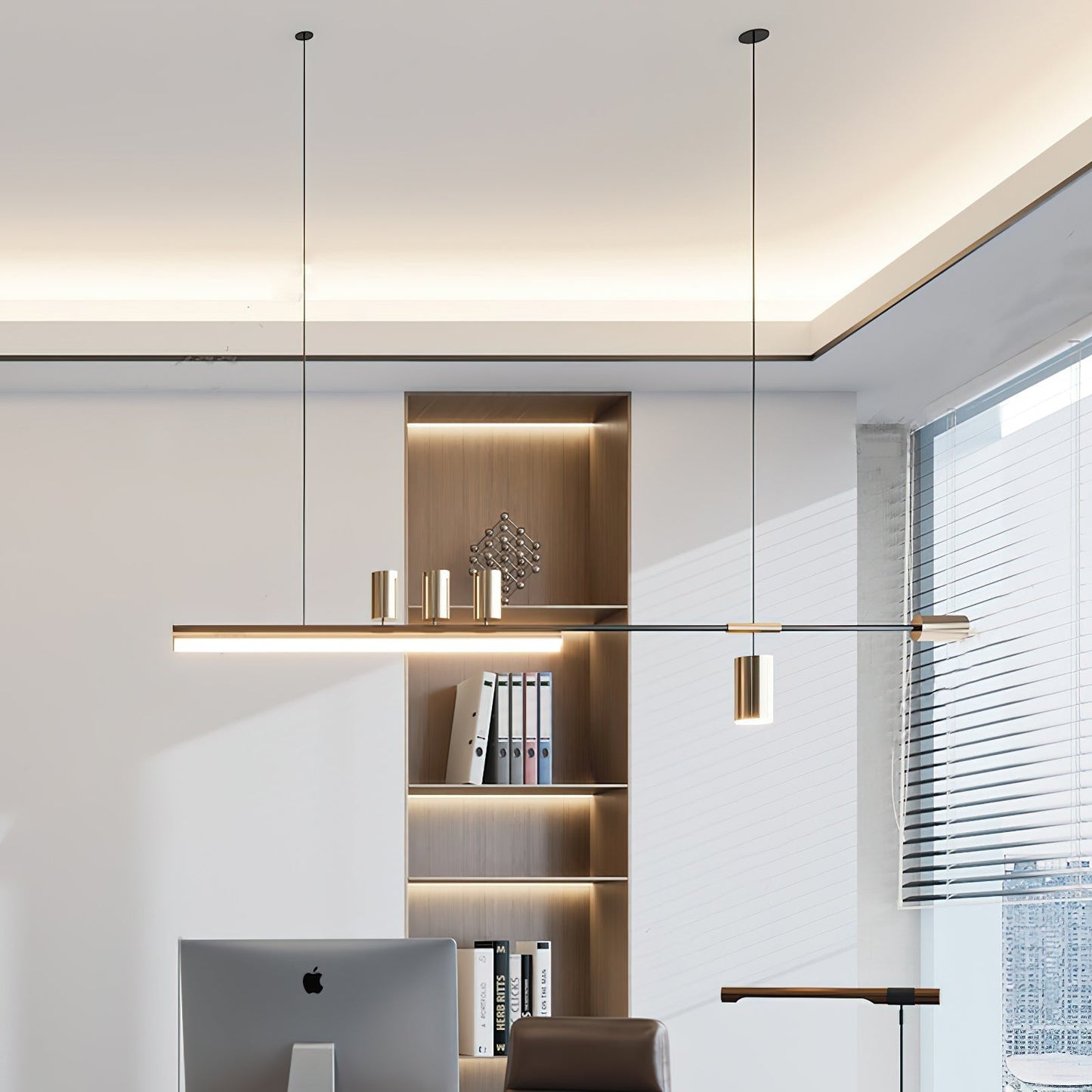 LED Pendant Light Nordic-Inspired Sleek Design - Adjustable Wire - Warm & Cool Light Options