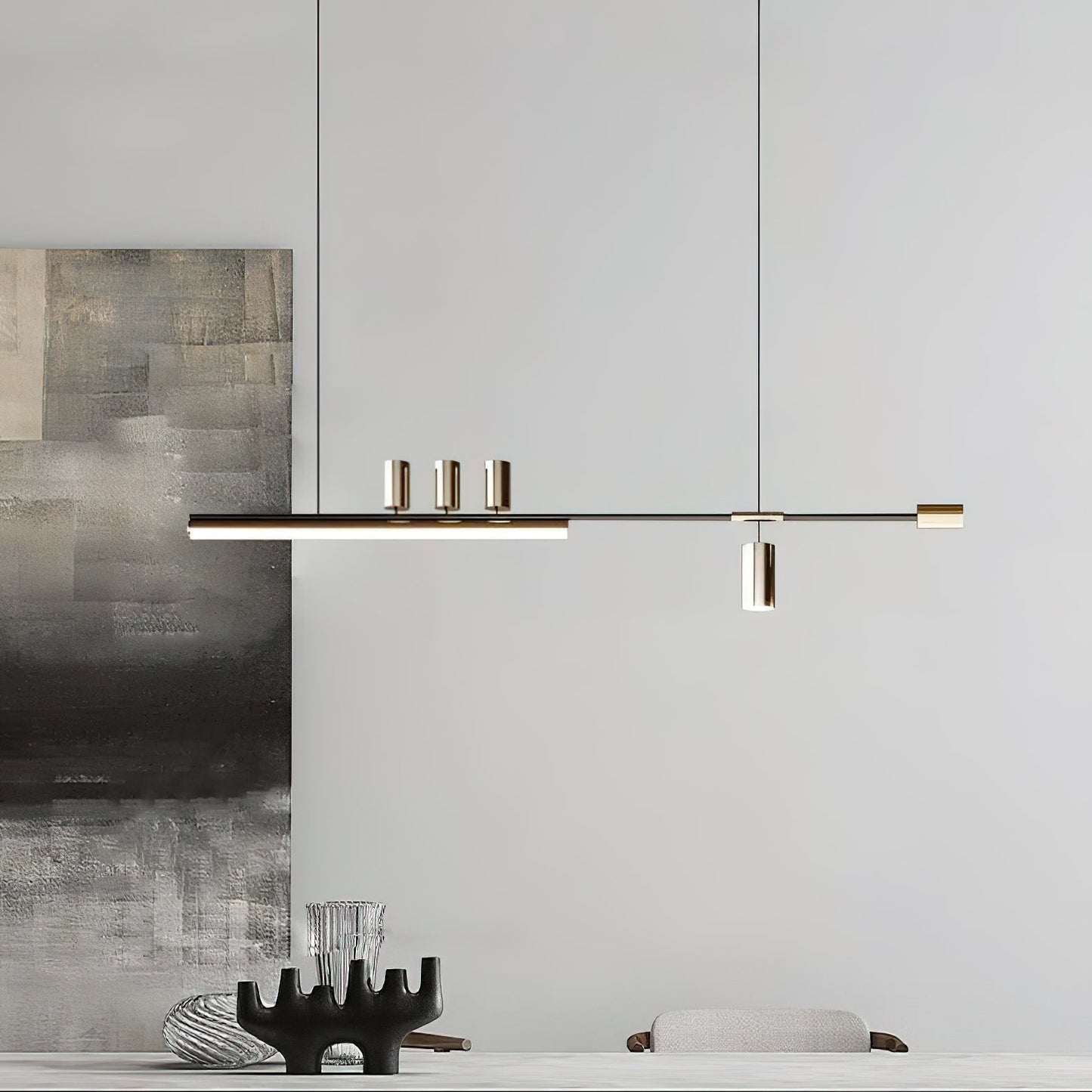 LED Pendant Light Nordic-Inspired Sleek Design - Adjustable Wire - Warm & Cool Light Options