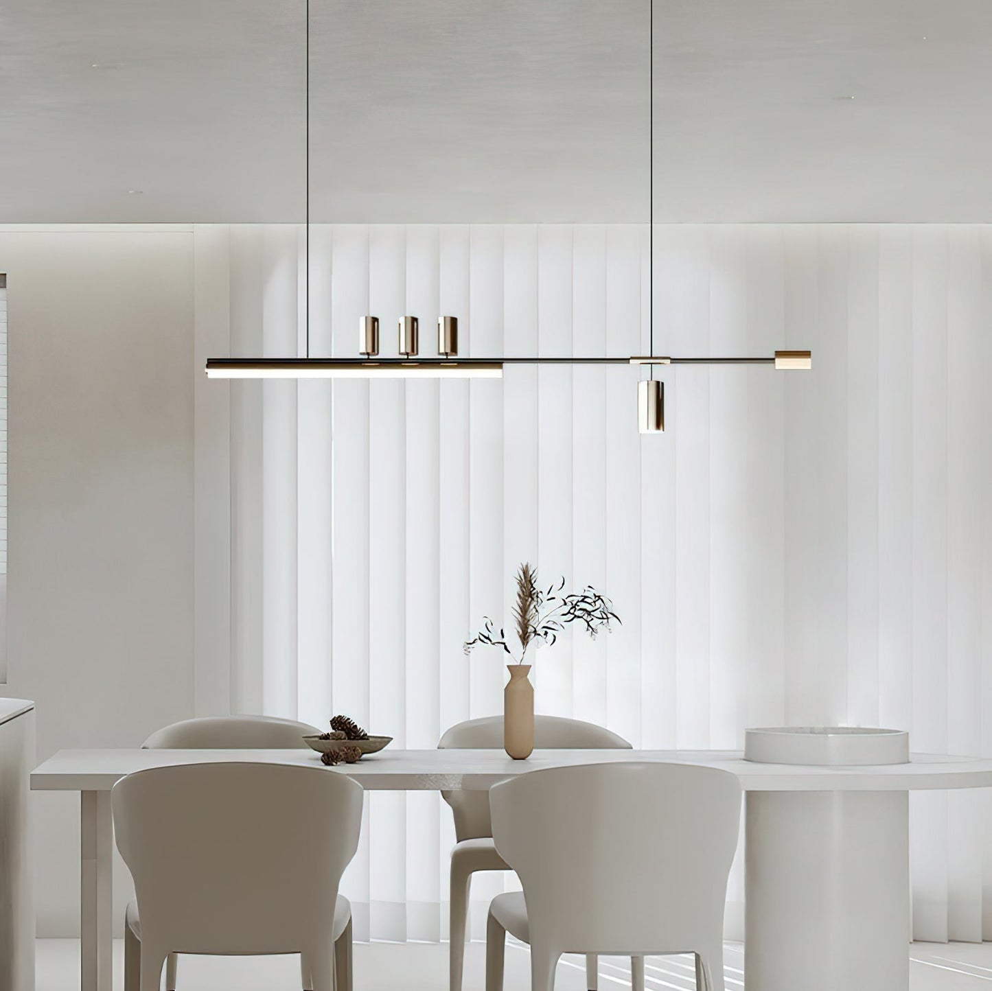 LED Pendant Light Nordic-Inspired Sleek Design - Adjustable Wire - Warm & Cool Light Options
