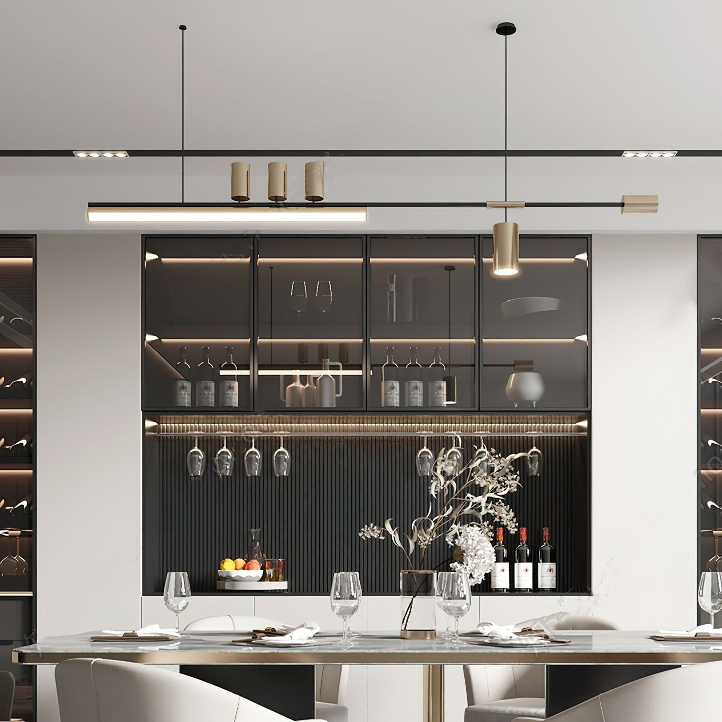 LED Pendant Light Nordic-Inspired Sleek Design - Adjustable Wire - Warm & Cool Light Options