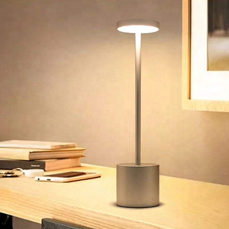LED Portable Table Lamp with Resilient Design