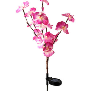LED Solar Orchid Lights with Color Transition - Twin Pack