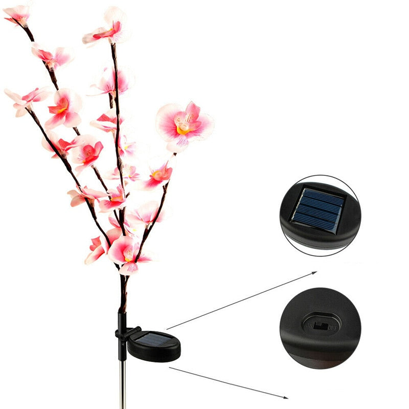 LED Solar Orchid Lights with Color Transition - Twin Pack