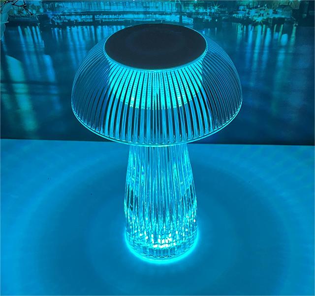 LED Table Lamp with Steepless Dimming and Large Battery