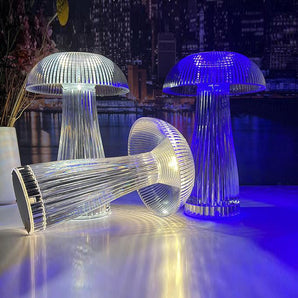 LED Table Lamp with Steepless Dimming and Large Battery