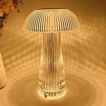LED Table Lamp with Steepless Dimming and Large Battery