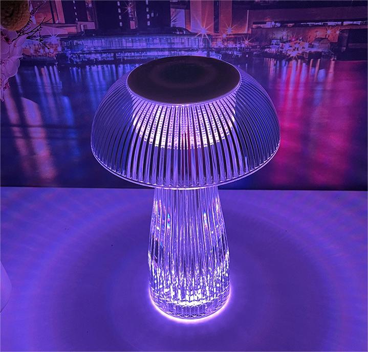 LED Table Lamp with Steepless Dimming and Large Battery