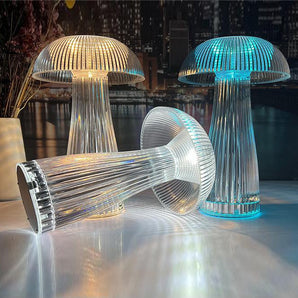 LED Table Lamp with Steepless Dimming and Large Battery