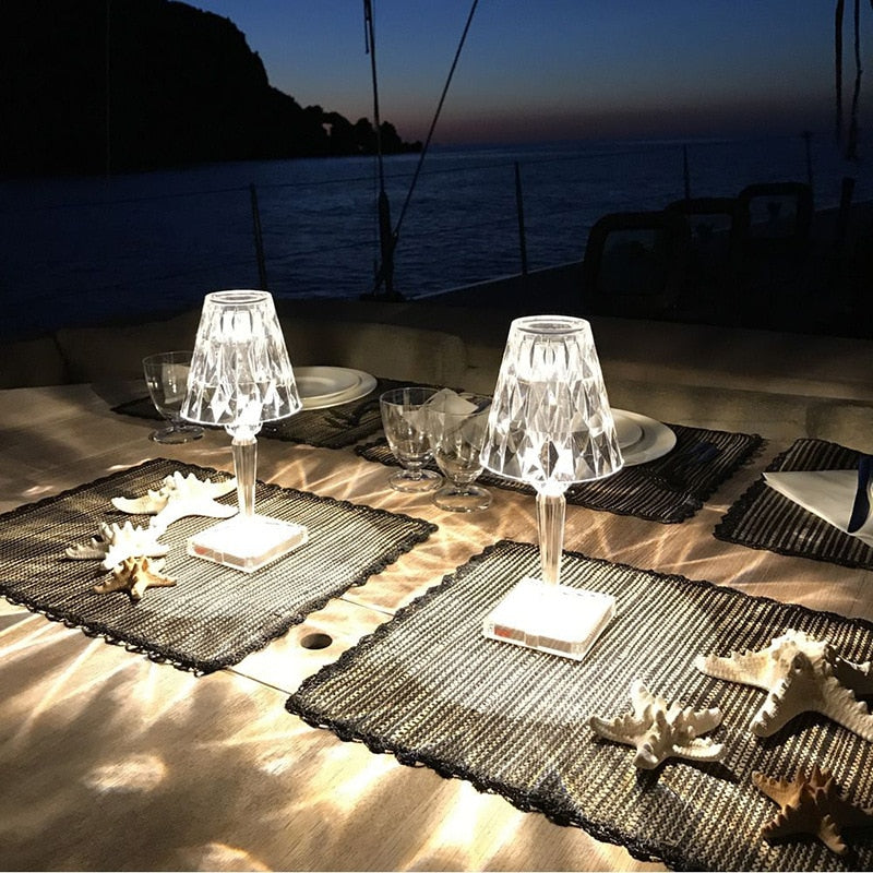 LED Touch Table Lamp with USB Charging - Mood Enhancer & Unique Design