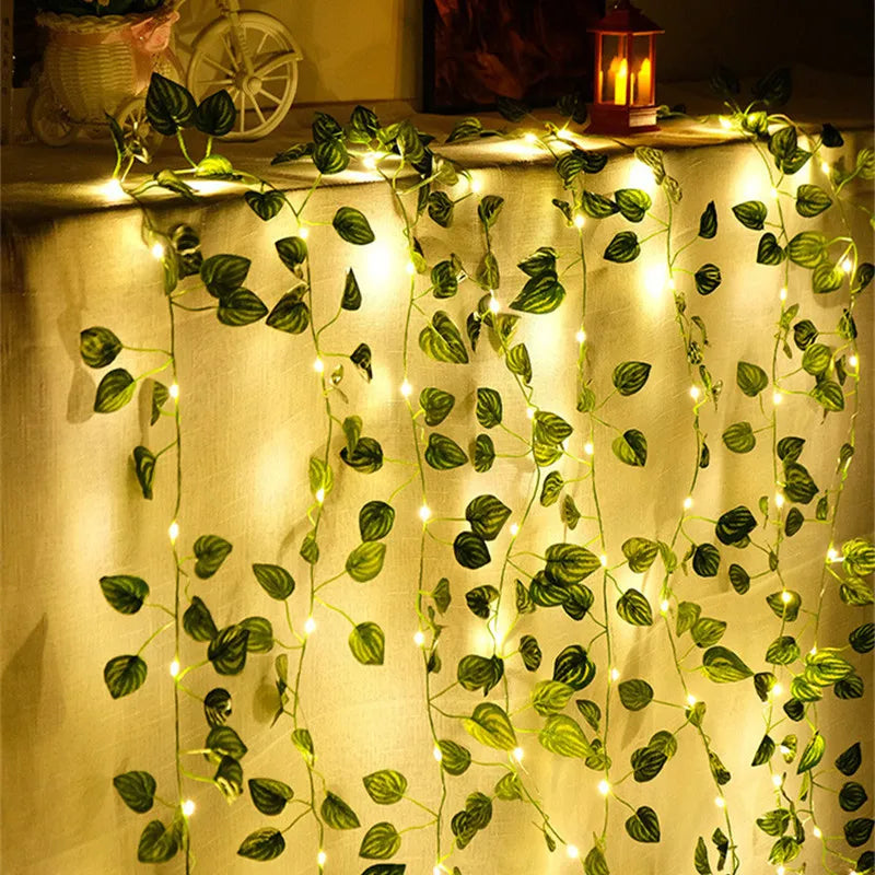 LED Vine Garden String Lights with Ivy Vines - 32ft 100 LEDs