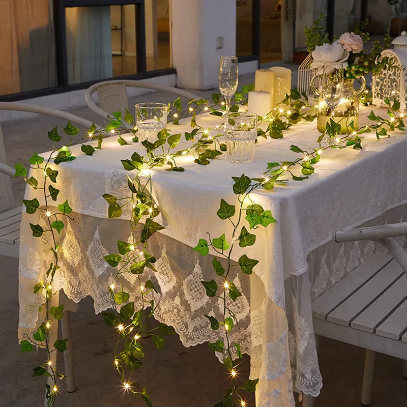 LED Vine Garden String Lights with Ivy Vines - 32ft 100 LEDs