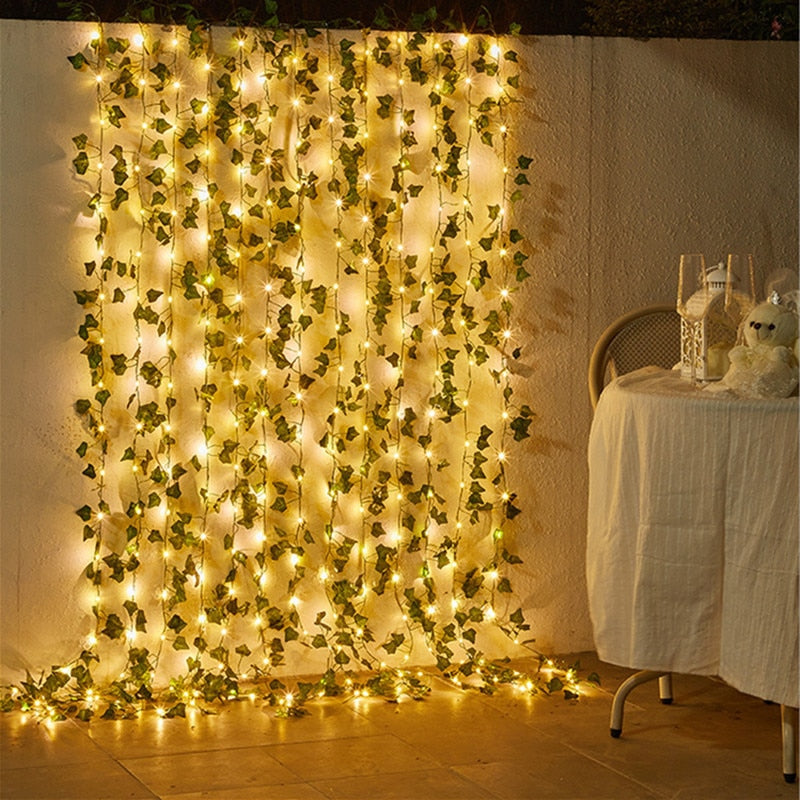 LED Vine Garden String Lights with Ivy Vines - 32ft 100 LEDs