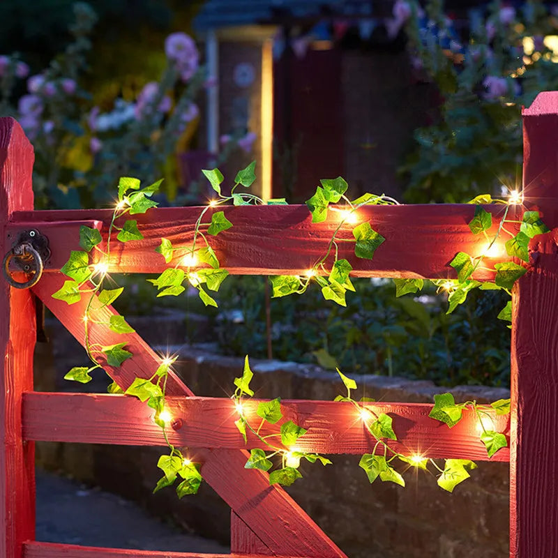 LED Vine Garden String Lights with Ivy Vines - 32ft 100 LEDs