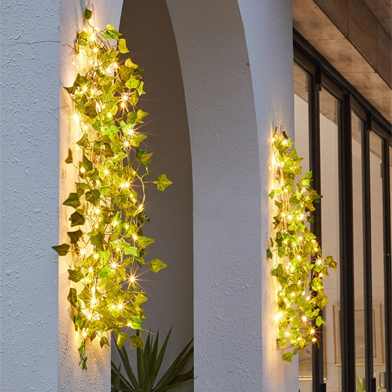 LED Vine Garden String Lights with Ivy Vines - 32ft 100 LEDs