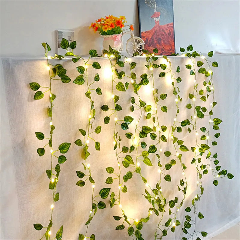 LED Vine Garden String Lights with Ivy Vines - 32ft 100 LEDs