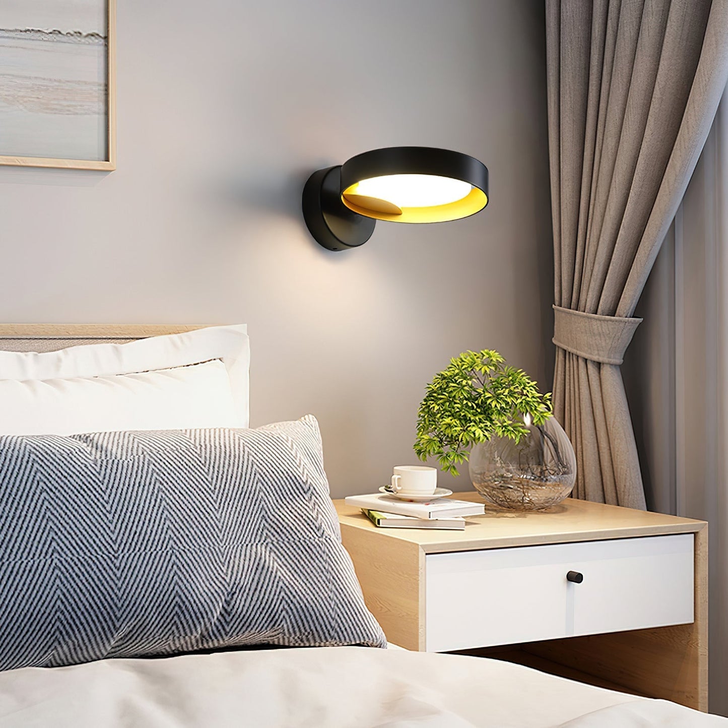 LED Wall Light with Artistic Design - Contemporary Iron & Acrylic Sconce