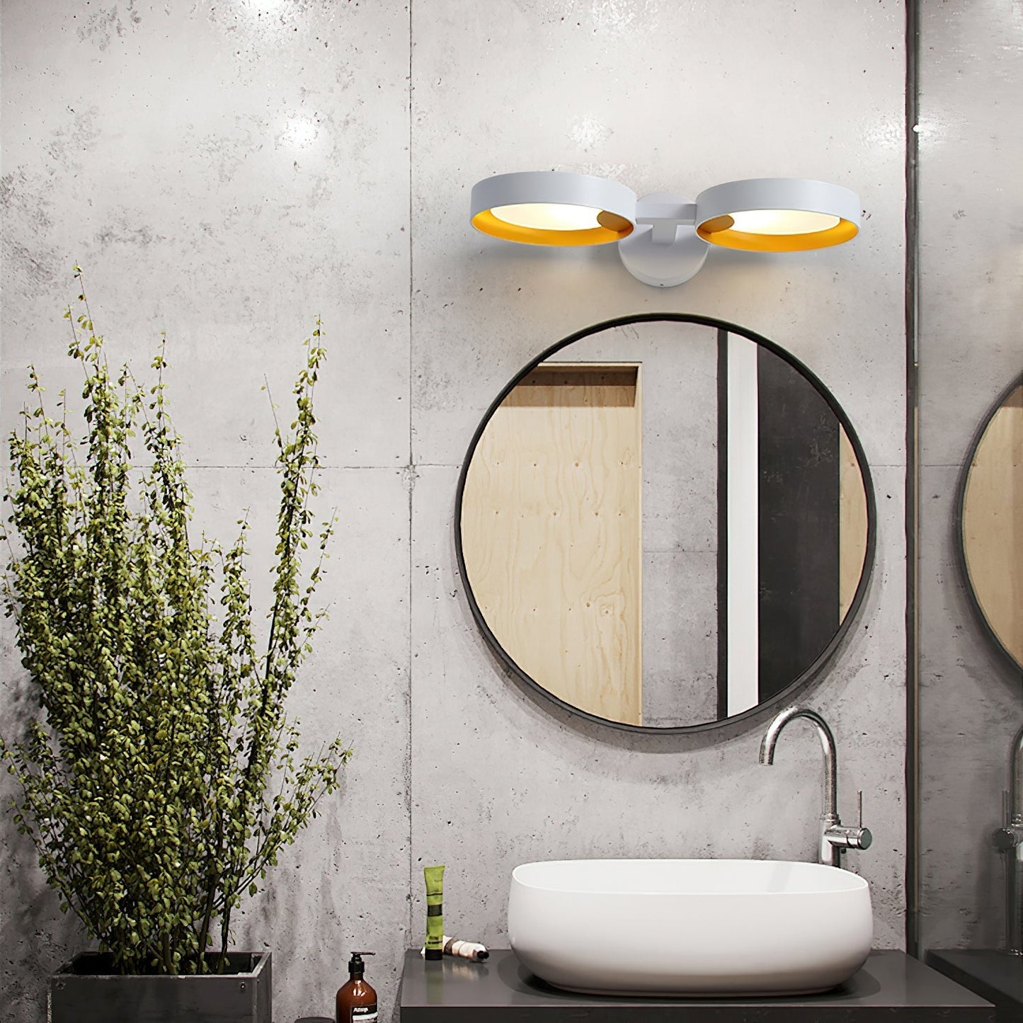 LED Wall Light with Artistic Design - Contemporary Iron & Acrylic Sconce