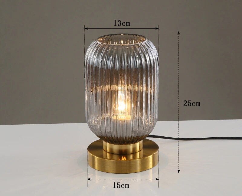 Luminescent Crystal Table Lamp