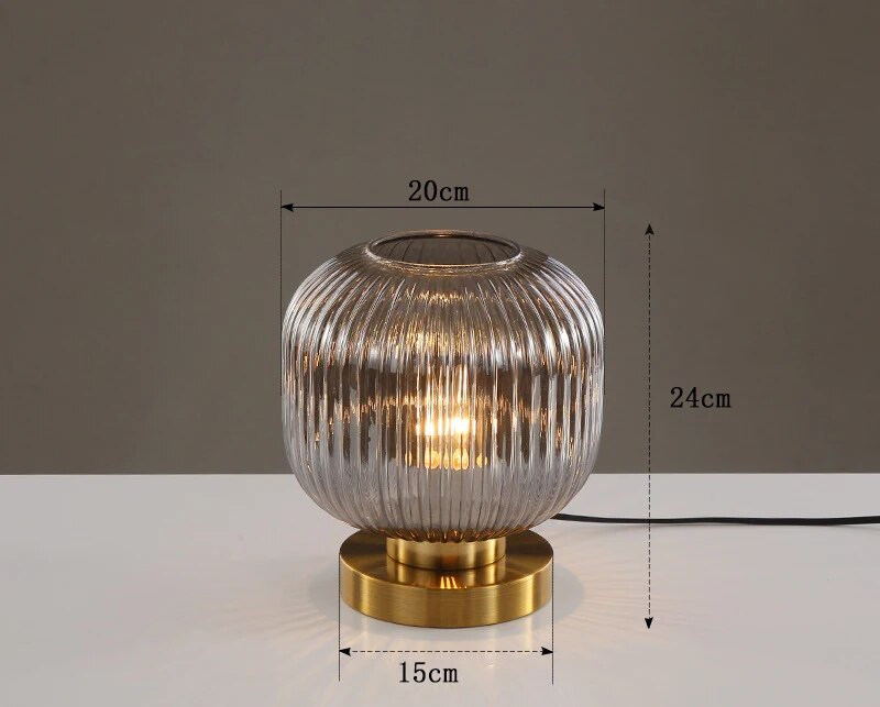 Luminescent Crystal Table Lamp