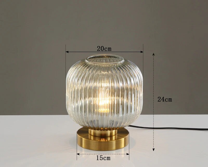 Luminescent Crystal Table Lamp