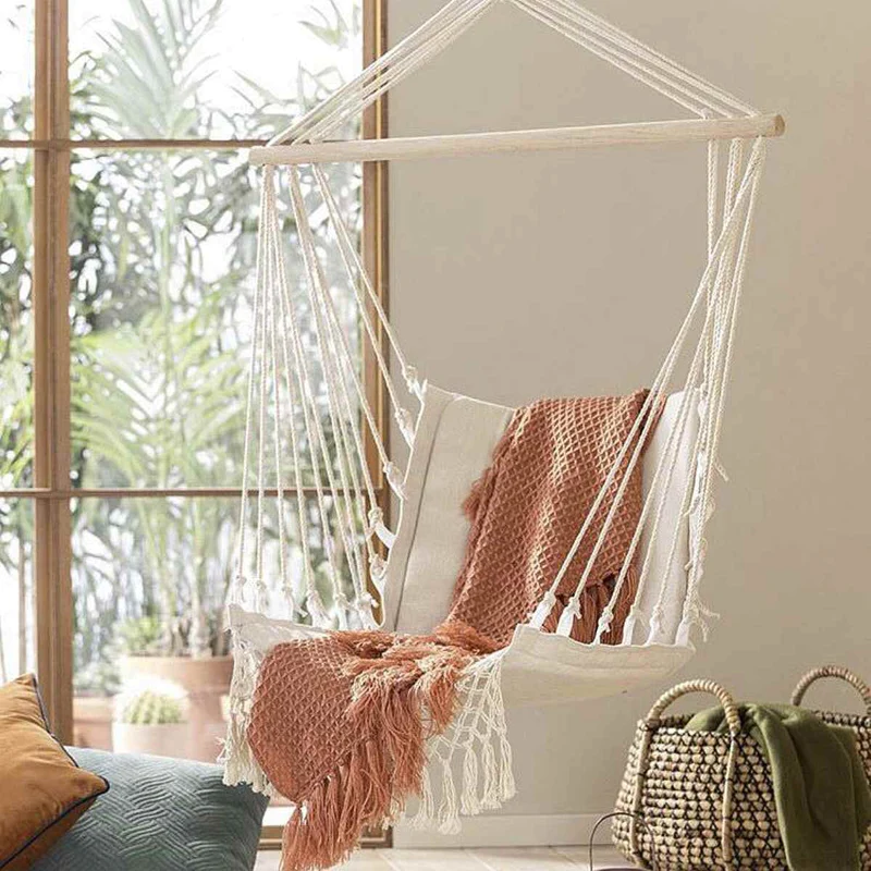 Macramé Hammock Swing for Garden