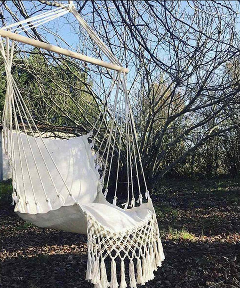 Macramé Hammock Swing for Garden
