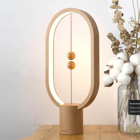 Magnetic Balance Table Lamp with LED Lighting