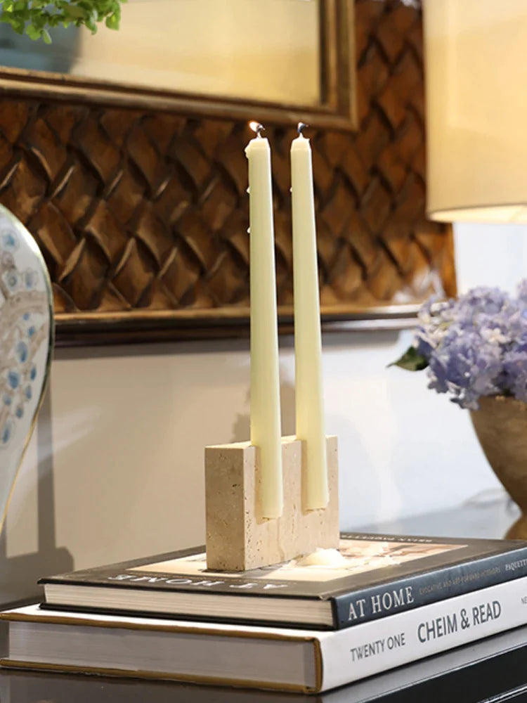 Marble Candle Holder for Weddings and Parties