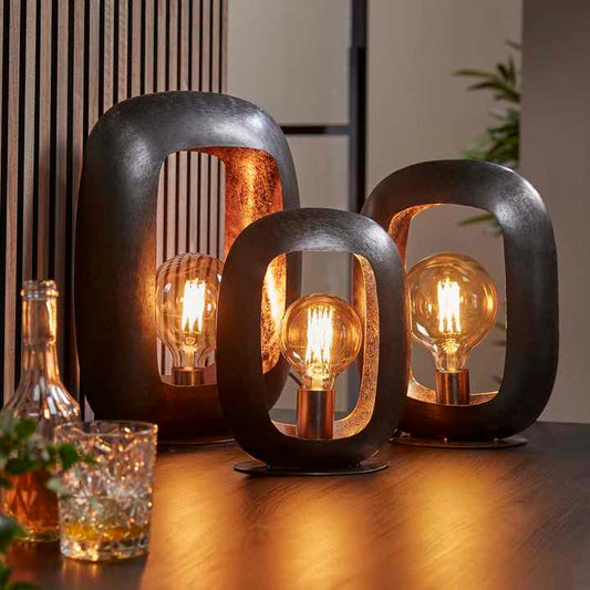 Metal Crafted Vintage Style Table Lamps